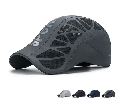 Summer Letter Forward Cap Men's Breathable Mesh Sunshade Quick-Dry Hat Outdoor Sun Protection Baseball Cap