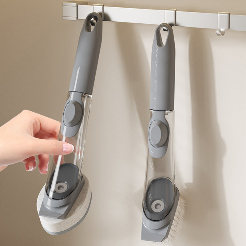 QIAWI™ Soap Dispensing Dish Brush, Kitchen Cleaning Brush for Non-Stick Pans, Pots, Stovetops & Sinks