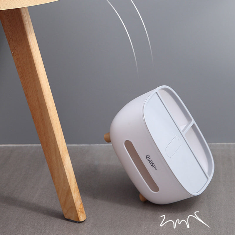 QIAWI™ Multifunctional Tissue Box, Double Layer Tissue Organizer with Storage