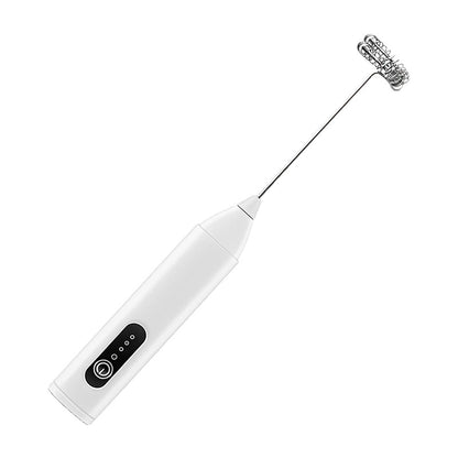 QIAWI™ Rechargeable Handheld Frother, 3-Speed Milk Frother with Double Whisk, Fast Type-C Charging