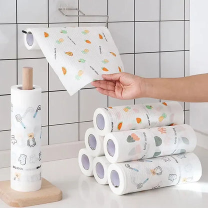 ⏰Last Day 49% Off - 50Pcs Per Roll Reusable Cleaning Lazy Rags