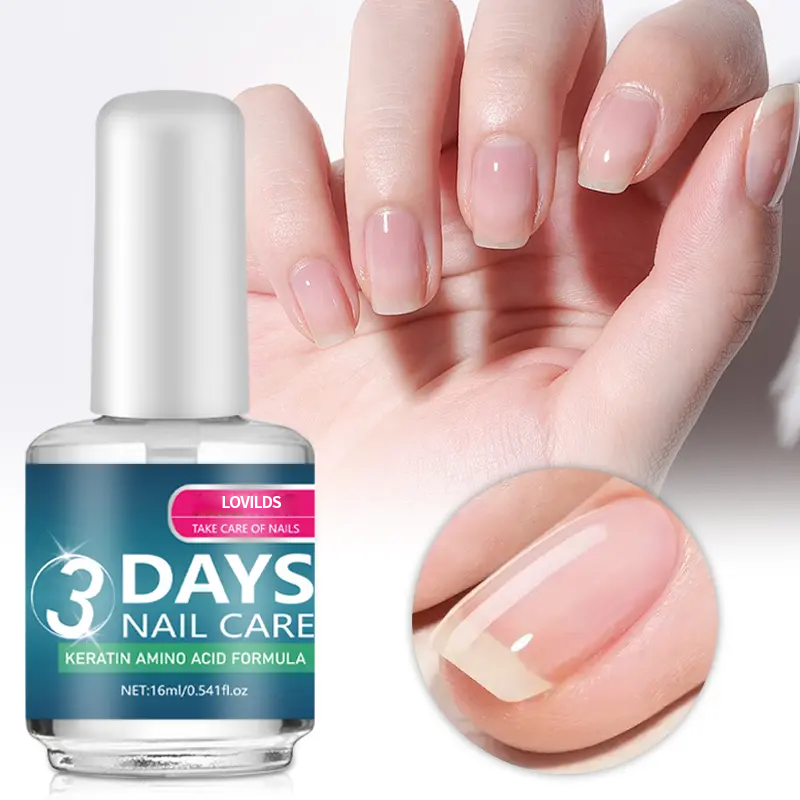 💅LOVILDS™ 3 Days Nail Care - Keratin Amino Acid Formula for Superior Nail Nourishment Manicure Treatment with High Brightness & Scratch Resistance