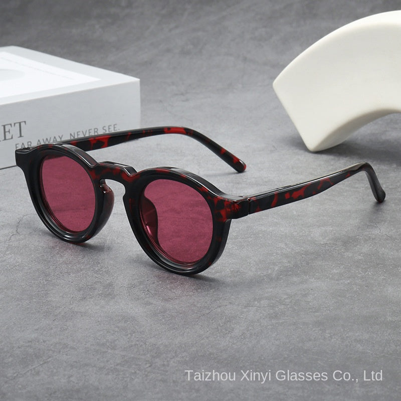 Red Tortoiseshell Frame Red Lens