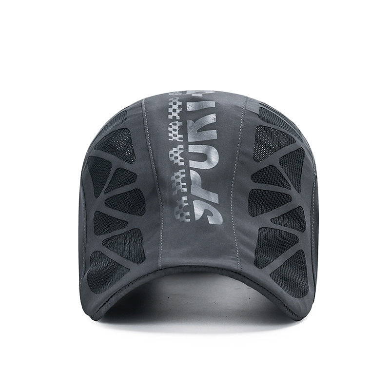 Summer Letter Forward Cap Men's Breathable Mesh Sunshade Quick-Dry Hat Outdoor Sun Protection Baseball Cap