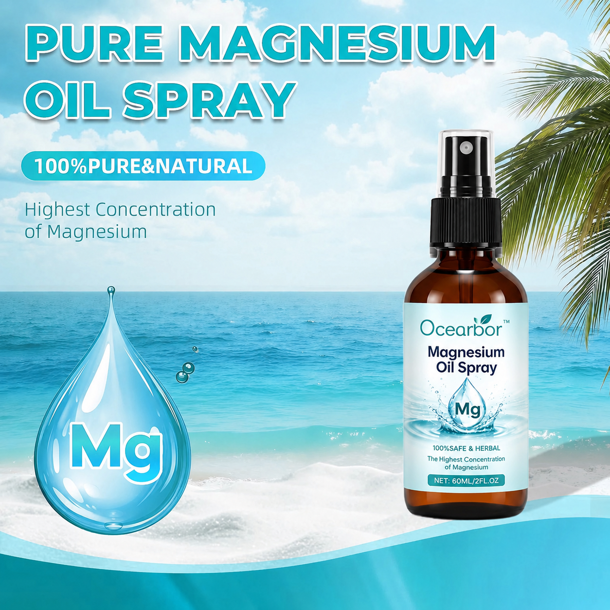 💤Ocearbor™ Pure Magnesium Oil Spray