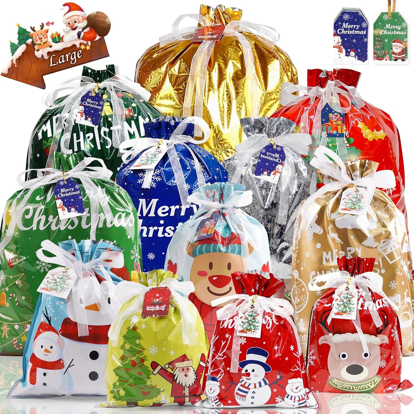 🎄Festive Drawstring Gift Bags – Limited-Time 50% Off Before the Holidays🎁