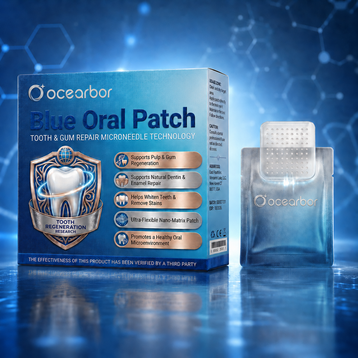 Ocearbor™ Blue Oral Patch | Tooth & Gum Repair