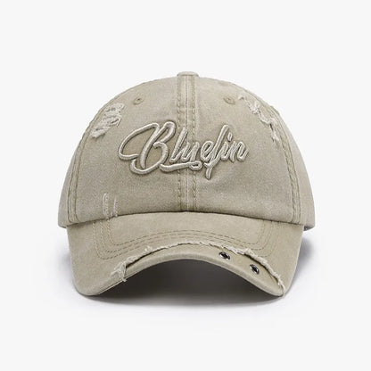 Embroidered Letter Cotton Baseball Cap
