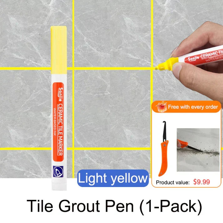 🖌️ Anti-Mould & Waterproof Joint Pen for Ceramic Tiles! 🧱