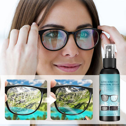 👓40% OFF NOW ! ✨Lens Scratch Repair Spray – Effortlessly buff out fine scratches. restore lens clarity. suitable for glasses. camera lenses & car lights. easy DIY operation🔍