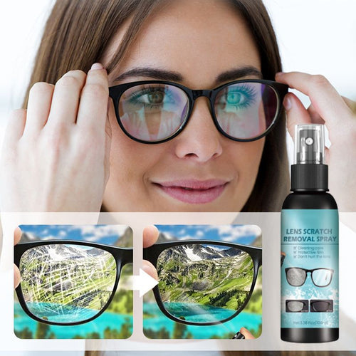 👓40% OFF NOW ! ✨Lens Scratch Repair Spray – Effortlessly buff out fine scratches. restore lens clarity. suitable for glasses. camera lenses & car lights. easy DIY operation🔍