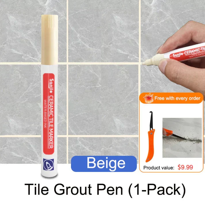 🖌️ Anti-Mould & Waterproof Joint Pen for Ceramic Tiles! 🧱